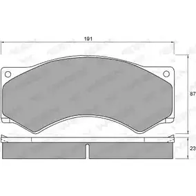 Тормозные колодки, дисковые, комплект WEEN 3253139 2 9017 151-1039 N7NE0