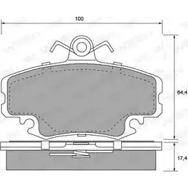 Тормозные колодки, дисковые, комплект WEEN 21463 3253214 21 404 151-1115