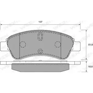 Тормозные колодки, дисковые, комплект WEEN 241 01 Z1S1OOO 3253378 151-1279