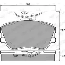 Тормозные колодки, дисковые, комплект WEEN PVFXX68 3253393 21 439 151-1294