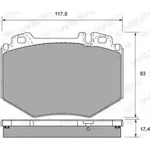 Тормозные колодки, дисковые, комплект WEEN 3G3S3D 151-1306 2328 5 3253405 изображение 0