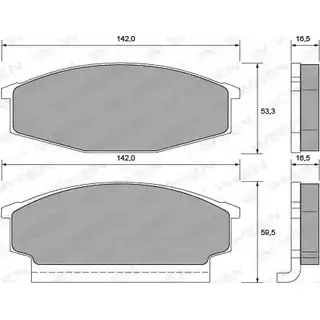 Тормозные колодки, дисковые, комплект WEEN BHP8ZV4 3253508 151-1417 20 628 изображение 0