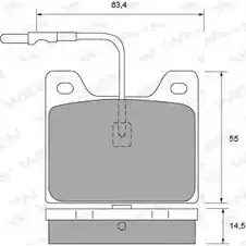 Тормозные колодки, дисковые, комплект WEEN 324W 6IX 151-1447 3253533 Q3DS3RG изображение 0