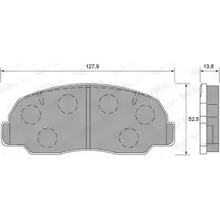 Тормозные колодки, дисковые, комплект WEEN 21 243 KQ1ZGO 3253602 151-1529 изображение 0