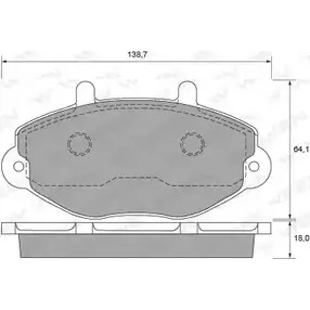 Тормозные колодки, дисковые, комплект WEEN 214 70 151-1624 3253692 0GDFH