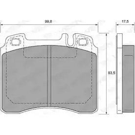 Тормозные колодки, дисковые, комплект WEEN 151-1686 3253745 RWK6T 203 09 изображение 0
