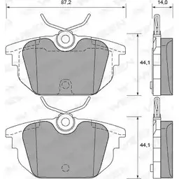 Тормозные колодки, дисковые, комплект WEEN 2317 7 Z4QQCL 151-1793 3253841