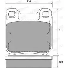 Тормозные колодки, дисковые, комплект WEEN 230 91 3253851 3PV3PKT 151-1803