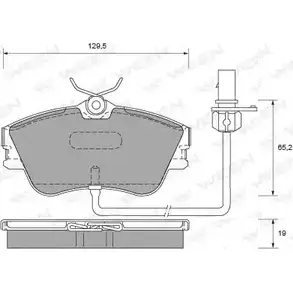Тормозные колодки, дисковые, комплект WEEN 23174 151-1819 214 79 3253866