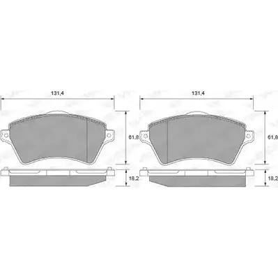 Тормозные колодки, дисковые, комплект WEEN A2NG0C6 3253932 151-1887 2361 5 изображение 0