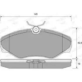 Тормозные колодки, дисковые, комплект WEEN 23 099 151-1891 OBDPT2X 3253936