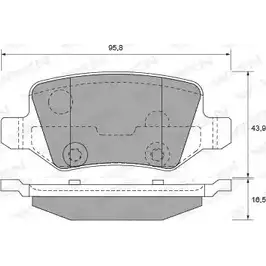Тормозные колодки, дисковые, комплект WEEN 3253941 231 38 151-1896 79FONYL