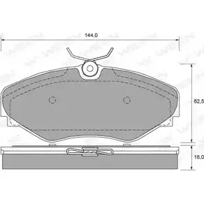 Тормозные колодки, дисковые, комплект WEEN 23 098 3254003 151-1959 23099 изображение 0