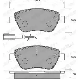 Тормозные колодки, дисковые, комплект WEEN 23 705 23706 151-1969 3254012