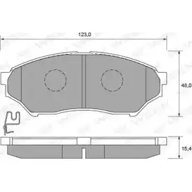 Тормозные колодки, дисковые, комплект WEEN 3254245 0WFNF 151-2247 234 87