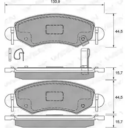 Тормозные колодки, дисковые, комплект WEEN 151-2327 3254307 23254 23 253 изображение 0