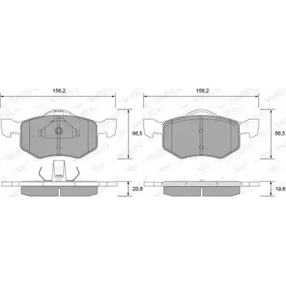 Тормозные колодки, дисковые, комплект WEEN ZJ6NZ 3254607 KMK1VC R 151-2676 изображение 0