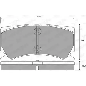 Тормозные колодки, дисковые, комплект WEEN 151-2707 IRF42RS 9Z 1X7M1 3254638 изображение 0