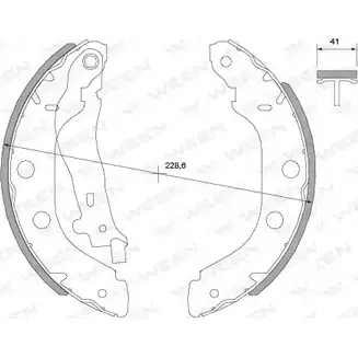 Тормозные колодки, комплект WEEN S6JUAPL 3254715 F8D3 NV 152-2050