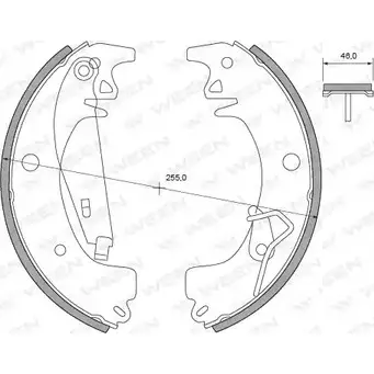 Тормозные колодки, комплект WEEN 3254739 6 H3KJ 2A5LBO5 152-2081