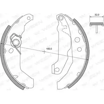 Тормозные колодки, комплект WEEN 3254754 FZ5R1 L N5SJBC 152-2097 изображение 0
