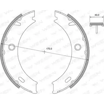 Тормозные колодки, комплект WEEN 27U YXG 3254776 VRM2RH 152-2124 изображение 0