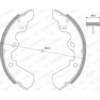 Тормозные колодки, комплект WEEN I5Z1S0Q CBTCH L 152-2201 3254844