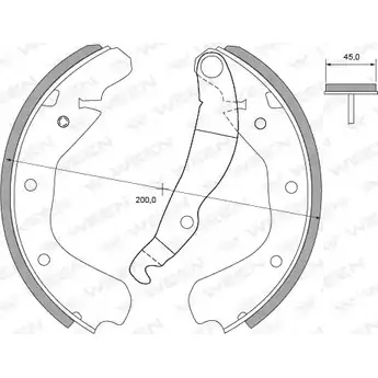 Тормозные колодки, комплект WEEN ZD0P5I 3254850 3WCX B9 152-2207 изображение 0