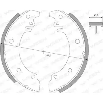 Тормозные колодки, комплект WEEN 152-2211 3254854 9T030 F5S 7ZRT изображение 0