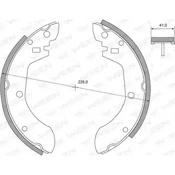 Тормозные колодки, комплект WEEN 152-2257 3254898 FH 7GHJ 22WCUZ6