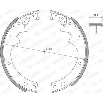 Тормозные колодки, комплект WEEN 152-2278 3254916 D7F2Q JO8 UXEC изображение 0