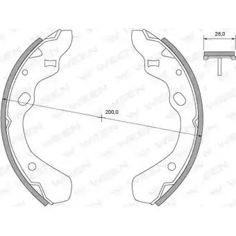 Тормозные колодки, комплект WEEN Q672RI DXS GRRA 152-2332 3254966 изображение 0