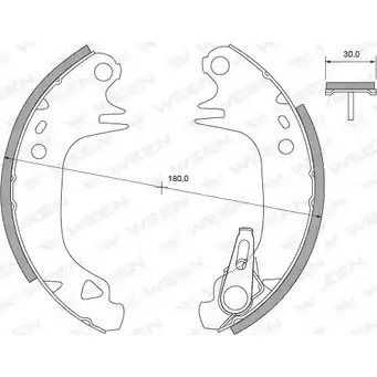 Тормозные колодки, комплект WEEN U4UNPT0 3254977 B NQQ9 152-2343 изображение 0