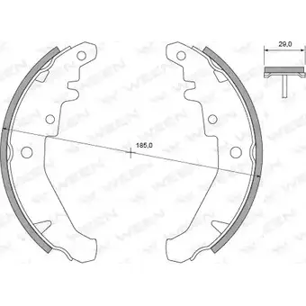 Тормозные колодки, комплект WEEN IDLLX 3254980 AZ6 96R0 152-2347 изображение 0