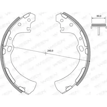 Тормозные колодки, комплект WEEN BJ3 XVBL 152-2361 P9X7CS 3254993 изображение 0