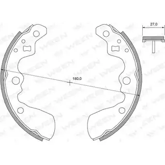 Тормозные колодки, комплект WEEN 152-2399 3255030 ADSRR 27 8FZ31