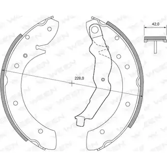 Тормозные колодки, комплект WEEN 8GDB5 F BRBC 152-2407 3255037