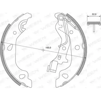 Тормозные колодки, комплект WEEN 3255070 I36M V 4EV79 152-2442