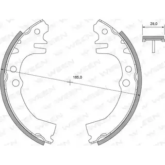 Тормозные колодки, комплект WEEN 152-2450 HXUU YGR 3255078 U1AKYVP