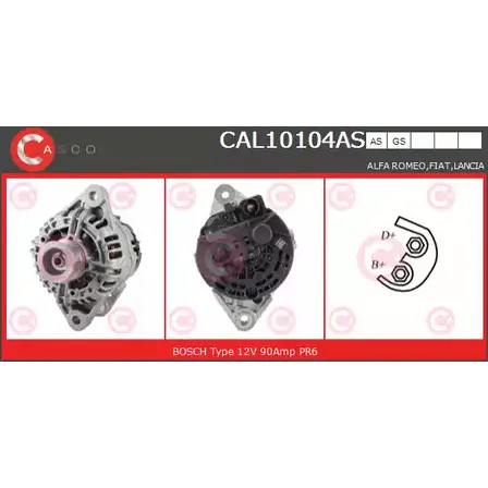 Генератор CASCO EG815V DCJR E5K CAL10104AS 3255156 изображение 0