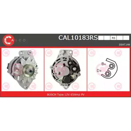 Генератор CASCO I4D34 632SU D 3255281 CAL10183RS изображение 0