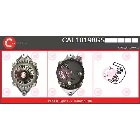 Генератор CASCO CAL10198GS I MSFV 0L0XG94 3255297