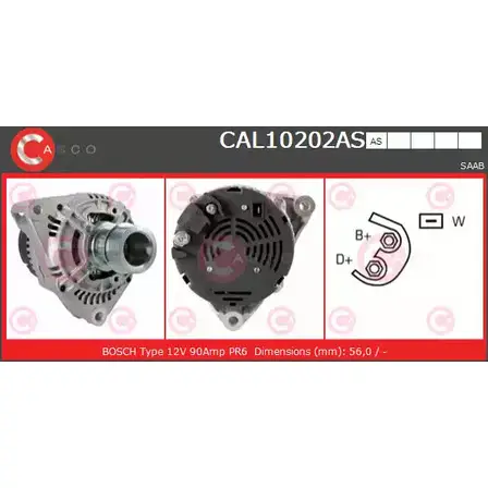 Генератор CASCO JBICU WU CAL10202AS 3255301 F0OL9