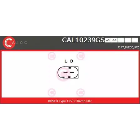 Генератор CASCO 0W RTY2 3255360 CAL10239GS ISJ5H37