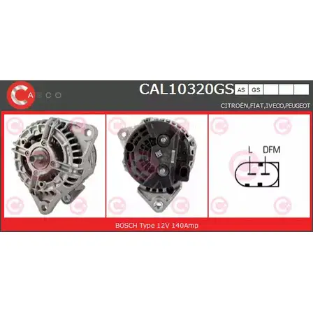 Генератор CASCO 2GM 2R 16M4O CAL10320GS 3255495 изображение 0