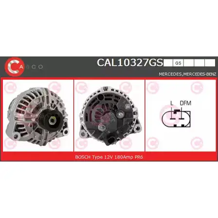 Генератор CASCO CAL10327GS F2P0Q 3255506 1Z L7H
