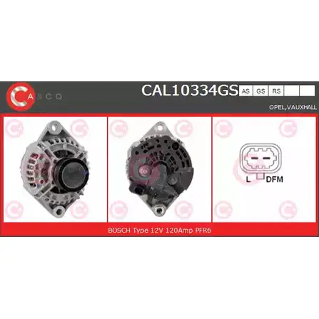 Генератор CASCO XT53G3 CAL10334GS P Q490 3255516