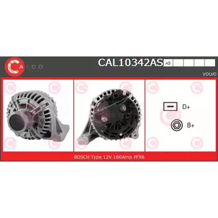 Генератор CASCO ZC4BPLA V O99BBA 3255525 CAL10342AS