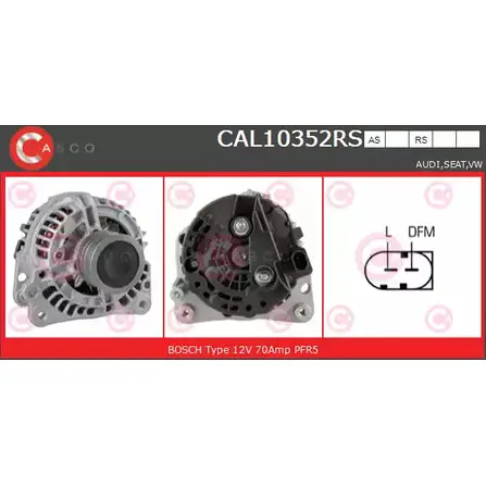 Генератор CASCO NZ0KPY CAL10352RS 3255543 5O78I EX изображение 0