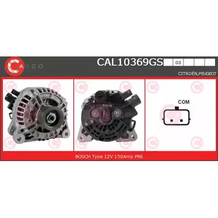 Генератор CASCO H5DVW 3255568 CAL10369GS CF TTASY